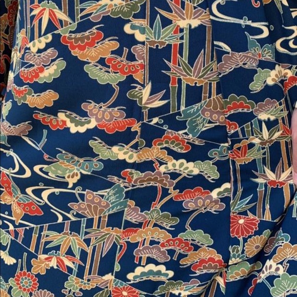 Vintage Butterfly Kimono Novelty Print Robe - Picture 2 of 8
